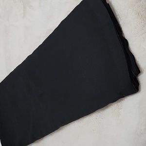 Black Fabric Curtain Panels Suede Like